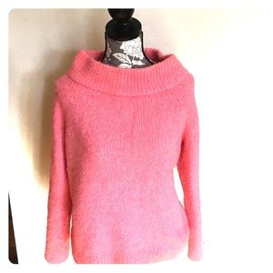 Anthropologie Moth Coral Cowl Sweater large